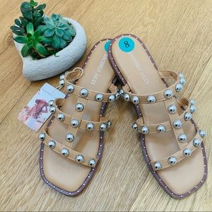 Sincerely Jules Ventura Pearl Sandals SZ 8